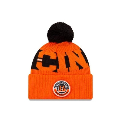 Cincinnati Bengals Gorra | New Era NFL Alternate Cold Weather Sport Knit Beanie Mexico - Naranjas